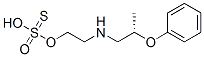 Thiosulfuric acid hydrogen S-[2-[(2-phenoxypropyl)amino]ethyl] ester Struktur