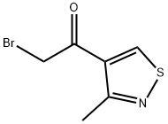 Ethanone, 2-bromo-1-(3-methyl-4-isothiazolyl)- (9CI) Struktur