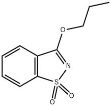 3-Propoxy-1,2-benzisothiazole 1,1-dioxide Struktur