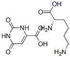 L-lysine mono(1,2,3,6-tetrahydro-2,6-dioxopyrimidine-4-carboxylate) Struktur