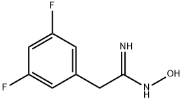 BENZENEETHANIMIDAMIDE,3,5-DIFLUORO-N-HYDROXY- Struktur