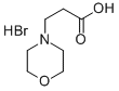 3-MORPHOLINOPROPANOIC ACID HYDRBROMIDE SALT Struktur