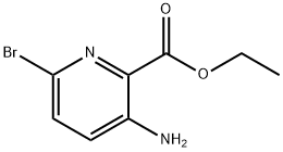 3-AMINO-6-BROMOPYRIDINE-2-CARBOXYLIC ACID ETHYL ESTER Struktur