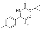 TERT-BUTOXYCARBONYLAMINO-P-TOLYL-ACETIC ACID Struktur