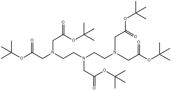 tetra-tert-butyl 2,2',2'',2'''-((((2-(tert-butoxy)-2-oxoethyl)azanediyl)bis(ethane-2,1-diyl))bis(azanetriyl))tetraacetate Struktur