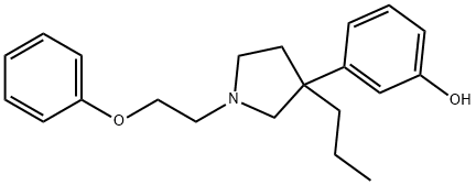 m-[1-(2-Phenoxyethyl)-3-propyl-3-pyrrolidinyl]phenol Struktur