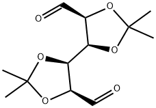 D-manno-Hexodialdose, 2,3:4,5-bis-O-(1-methylethylidene)- Struktur