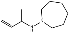 Hexahydro-N-(1-methyl-2-propenyl)-1H-azepin-1-amine Struktur