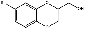 (7-BROMO-2,3-DIHYDROBENZO[B][1,4]DIOXIN-2-YL)METHANOL Struktur