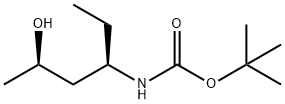 Carbamic acid, [(1R,3R)-1-ethyl-3-hydroxybutyl]-, 1,1-dimethylethyl ester (9CI) Struktur