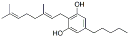 2-(3,7-Dimethyl-2,6-octadienyl)-5-pentyl-1,3-benzenediol Struktur