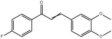 3,4-DIMETHOXY-4'-FLUOROCHALCONE Struktur