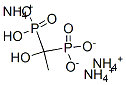 triammonium hydrogen (1-hydroxyethylidene)bisphosphonate Struktur