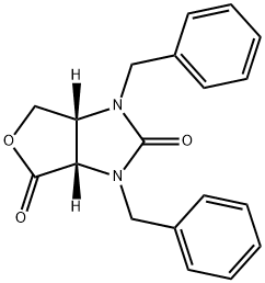 (3aS,6aR)-1,3-dibenzyltetrahydro-1H-furo[3,4-d]imidazole-2,4-dione Struktur