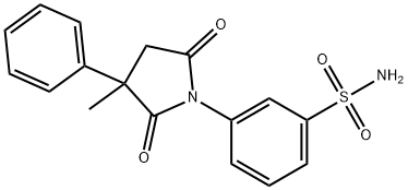 Benzenesulfonamide, 3-(2,5-dioxo-3-methyl-3-phenyl-1-pyrrolidinyl)- Struktur