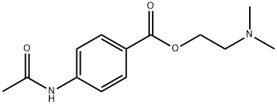 2-(dimethylamino)ethyl 4-(acetylamino)benzoate  Struktur