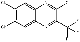 2,6,7-Trichloro-3-(trifluoromethyl)quinoxaline Struktur