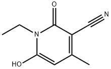 1-乙基-6-羥基-4-甲基-2-氧代-1,2-二氫-3-吡啶腈 結(jié)構(gòu)式