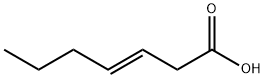 (E)-hept-3-enoic acid Struktur