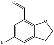 5-BROMO-2,3-DIHYDROBENZO[B]FURAN-7-CARBALDEHYDE Struktur