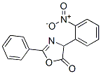 5(4H)-Oxazolone,  4-(2-nitrophenyl)-2-phenyl- Struktur