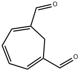 3,5,7-Cycloheptatriene-1,3-dicarboxaldehyde (8CI,9CI) Struktur