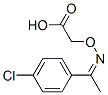 2-({[1-(4-chlorophenyl)ethylidene]amino}oxy)acetic acid Struktur