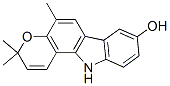 3,11-Dihydro-3,3,5-trimethylpyrano[3,2-a]carbazol-8-ol Struktur