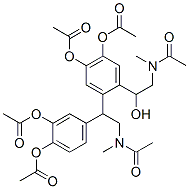 N-[2-[2-[2-(N-Methylacetylamino)-1-(3,4-diacetoxyphenyl)ethyl]-4,5-diacetoxyphenyl]-2-hydroxyethyl]-N-methylacetamide Struktur