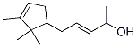 5-(2,2,3-trimethyl-3-cyclopenten-1-yl)pent-3-en-2-ol Struktur