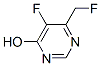 4-Pyrimidinol, 5-fluoro-6-(fluoromethyl)- (8CI) Struktur