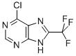 6-chloro-8-(trifluoromethyl)-9H-purine Struktur