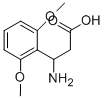 3-AMINO-3-(2,6-DIMETHOXY-PHENYL)-PROPIONIC ACID Struktur