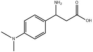 3-AMINO-3-(4-DIMETHYLAMINO-PHENYL)-PROPIONIC ACID Struktur