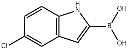 5-CHLORO-1H-INDOLE-2-BORONIC ACID Struktur