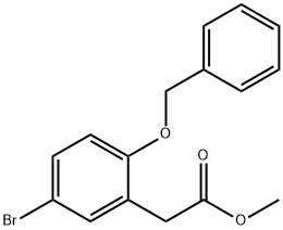 METHYL 2-(2-(BENZYLOXY)-5-BROMOPHENYL)ACETATE Struktur