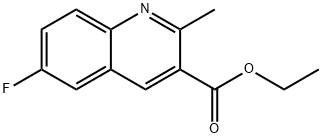 ETHYL 6-FLUORO-2-METHYLQUINOLINE-3-CARBOXYLATE Struktur