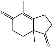 (7aS)-4,7a-Dimethyl-5,6,7,7a-tetrahydroindan-1,5-dione Struktur