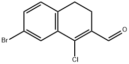 7-BROMO-1-CHLORO-3,4-DIHYDRO-NAPHTHALENE-2-CARBALDEHYDE Struktur