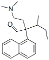 2-(2-dimethylaminoethyl)-3-methyl-2-naphthalen-1-yl-pentanal Struktur