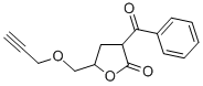 3-Benzoyl-4,5-dihydro-5-(2-propynyloxymethyl)-2(3H)-furanone Struktur