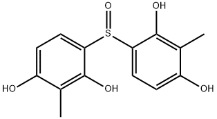 4,4'-sulphinylbis[2-methylresorcinol] Struktur