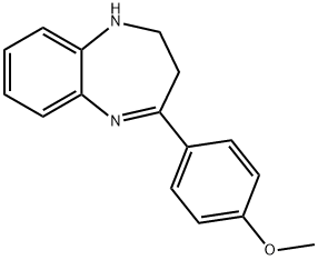 4-(4-Methoxy-phenyl)-2,3-dihydro-1H-benzo[b][1,4]diazepine Struktur