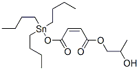 2-hydroxypropyl 4-oxo-4-[(tributylstannyl)oxy]isocrotonate Struktur