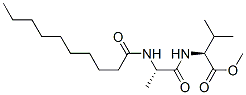 N-[N-(1-Oxodecyl)-L-alanyl]-L-valine methyl ester Struktur