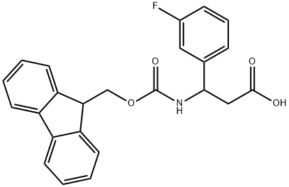 3-N-FMOC-3-(3-FLUOROPHENYL)PROPIONIC ACID Struktur