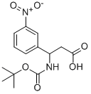 3-N-BOC-3-(3-NITROPHENYL)PROPIONIC ACID Struktur