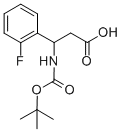 3-N-BOC-3-(2-FLUOROPHENYL)PROPIONIC ACID Struktur