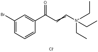 3-(3-BROMOPHENYL)-N,N,N-TRIETHYL-3-OXOPROP-1-EN-1-AMINIUM CHLORIDE Struktur