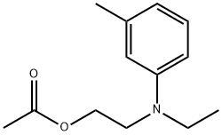 2-[Ethyl(3-methylphenyl)amino]ethyl acetate Struktur